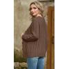 imageGRECERELLE Women 2025 Fall Long Sleeve Cable Knit Sweater Button Open Front Cardigan Loose Outerwear Coat with PocketsBritish Tan