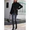 imageGRECERELLE Womens Fall Chunky Turtleneck Long Sleeve Asymmetric Hem Loose Knit Pullover Sweaters Tops S2XL02 Black