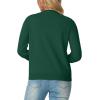 imageGRECERELLE Womens Long Sleeve Lightweight Crewneck Casual Cardigan Sweater S2XLCyan Green