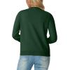imageGRECERELLE Womens Long Sleeve Lightweight Crewneck Casual Cardigan Sweater S2XLDark Green