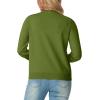 imageGRECERELLE Womens Long Sleeve Lightweight Crewneck Casual Cardigan Sweater S2XLDill Green