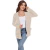 imageGRECERELLE Womens Long Sleeve Lightweight Open Front VNeck Casual Cardigan Sweaters Outerwear with Pockets 2025 S2XLAbeige