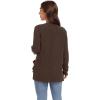 imageGRECERELLE Womens Long Sleeve Lightweight Open Front VNeck Casual Cardigan Sweaters Outerwear with Pockets 2025 S2XLAbrown