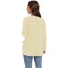 imageGRECERELLE Womens Long Sleeve Lightweight Open Front VNeck Casual Cardigan Sweaters Outerwear with Pockets 2025 S2XLApricot