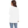 imageGRECERELLE Womens Long Sleeve Lightweight Open Front VNeck Casual Cardigan Sweaters Outerwear with Pockets 2025 S2XLAwhite