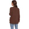 imageGRECERELLE Womens Long Sleeve Lightweight Open Front VNeck Casual Cardigan Sweaters Outerwear with Pockets 2025 S2XLCaramel
