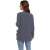 imageGRECERELLE Womens Long Sleeve Lightweight Open Front VNeck Casual Cardigan Sweaters Outerwear with Pockets 2025 S2XLDark Gray
