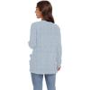 imageGRECERELLE Womens Long Sleeve Lightweight Open Front VNeck Casual Cardigan Sweaters Outerwear with Pockets 2025 S2XLLight Blue