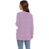 imageGRECERELLE Womens Long Sleeve Lightweight Open Front VNeck Casual Cardigan Sweaters Outerwear with Pockets 2025 S2XLLight Purple