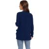 imageGRECERELLE Womens Long Sleeve Lightweight Open Front VNeck Casual Cardigan Sweaters Outerwear with Pockets 2025 S2XLNavy Blue