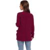 imageGRECERELLE Womens Long Sleeve Lightweight Open Front VNeck Casual Cardigan Sweaters Outerwear with Pockets 2025 S2XLWine Red