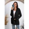 imageGRECERELLE Womens Long Sleeve Loose Knit Cable Open Front Button Down Cardigan Sweater Outerwear Coat with Pockets03black