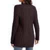 imageGRECERELLE Womens Long Sleeve Loose Knit Cable Open Front Button Down Cardigan Sweater Outerwear Coat with Pockets24coffee