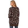 imageGRECERELLE Womens Long Sleeve Loose Knit Cable Open Front Button Down Cardigan Sweater Outerwear Coat with PocketsB07 Leopard Print Coffee