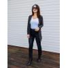 imageGRECERELLE Womens Long Sleeve Open Front Cardigan Button Down Ribbed Lightweight Knit Outerwear with Pocket02 Dark Gray