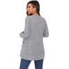 imageGRECERELLE Womens Long Sleeve Open Front Cardigan Button Down Ribbed Lightweight Knit Outerwear with Pocket04 Gary