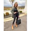 imageGRECERELLE Womens Long Sleeve Open Front Cardigan Button Down Ribbed Lightweight Knit Outerwear with Pocket05 Army Green