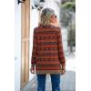 imageGRECERELLE Womens Long Sleeve Open Front Cardigan Button Down Ribbed Lightweight Knit Outerwear with PocketChristmas Tree Red