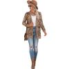 imageGRECERELLE Womens Long Sleeve Open Front Cardigan Button Down Ribbed Lightweight Knit Outerwear with PocketCosmos Khaki