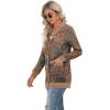 imageGRECERELLE Womens Long Sleeve Open Front Cardigan Button Down Ribbed Lightweight Knit Outerwear with PocketPaisley Red