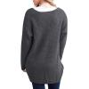 imageGRECERELLE Womens Loose Open Front Long Sleeve Chunky Knit Cable Cardigans Sweater with Pockets04 Dark Gray