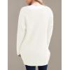 imageGRECERELLE Womens Loose Open Front Long Sleeve Chunky Knit Cable Cardigans Sweater with Pockets05 White