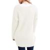 imageGRECERELLE Womens Loose Open Front Long Sleeve Chunky Knit Cable Cardigans Sweater with Pockets05 White