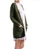 imageGRECERELLE Womens Loose Open Front Long Sleeve Chunky Knit Cable Cardigans Sweater with Pockets12 Dark Green