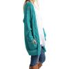 imageGRECERELLE Womens Loose Open Front Long Sleeve Chunky Knit Cable Cardigans Sweater with Pockets13 Aicd Blue