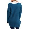 imageGRECERELLE Womens Loose Open Front Long Sleeve Chunky Knit Cable Cardigans Sweater with Pockets17 Blue
