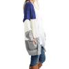 imageGRECERELLE Womens Loose Open Front Long Sleeve Chunky Knit Cable Cardigans Sweater with Pockets18 Pjwhite Blue