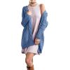 imageGRECERELLE Womens Loose Open Front Long Sleeve Chunky Knit Cable Cardigans Sweater with Pockets23 Blue Gray