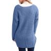 imageGRECERELLE Womens Loose Open Front Long Sleeve Chunky Knit Cable Cardigans Sweater with Pockets23 Blue Gray