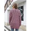 imageGRECERELLE Womens Loose Open Front Long Sleeve Chunky Knit Cable Cardigans Sweater with Pockets26 Fp Color Rose Blue
