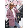 imageGRECERELLE Womens Loose Open Front Long Sleeve Chunky Knit Cable Cardigans Sweater with Pockets26 Fp Color Rose Blue