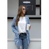 imageGRECERELLE Womens Loose Open Front Long Sleeve Chunky Knit Cable Cardigans Sweater with Pockets27 Fp Color Blue White