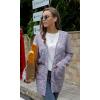 imageGRECERELLE Womens Loose Open Front Long Sleeve Chunky Knit Cable Cardigans Sweater with Pockets30 Fp Color Cyan Pink