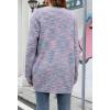 imageGRECERELLE Womens Loose Open Front Long Sleeve Chunky Knit Cable Cardigans Sweater with Pockets30 Fp Color Cyan Pink