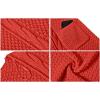 imageGRECERELLE Womens Loose Open Front Long Sleeve Chunky Knit Cable Cardigans Sweater with Pockets32 Pumpkin