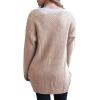 imageGRECERELLE Womens Loose Open Front Long Sleeve Chunky Knit Cable Cardigans Sweater with PocketsKhaki