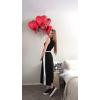 imageGRECERELLE 2025 Women Summer Color Blocking Round Neck Sleeveless Casual WrinkleFree Side Split Maxi Dress with PocketsBlack White