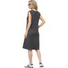 imageGRECERELLE 2025 Women Summer InsideOut VNeck Casual Loose Split WrinkleFree Midi Dress with PocketsDark Gray