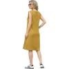 imageGRECERELLE 2025 Women Summer InsideOut VNeck Casual Loose Split WrinkleFree Midi Dress with PocketsGinger