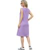 imageGRECERELLE 2025 Women Summer InsideOut VNeck Casual Loose Split WrinkleFree Midi Dress with PocketsLilac