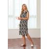 imageGRECERELLE 2025 Women Summer Round Neck Casual Loose Split WrinkleFree Midi Dress with Pockets XS3XLFp Black Puzzle