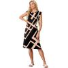 imageGRECERELLE 2025 Women Summer Round Neck Casual Loose Split WrinkleFree Midi Dress with Pockets XS3XLFp Black Rectangle