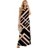 imageGRECERELLE 2025 Women YearRound Casual Round Neck Loose Split WrinkleFree Long Maxi Vacation Dress with Pockets XS3XLFp Black Rectangle