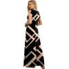 imageGRECERELLE 2025 Women YearRound Casual Round Neck Loose Split WrinkleFree Long Maxi Vacation Dress with Pockets XS3XLFp Black Rectangle