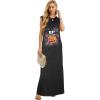 imageGRECERELLE 2025 Women YearRound Casual Round Neck Loose Split WrinkleFree Long Maxi Vacation Dress with Pockets XS3XLFp Halloween Pumpkin