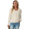imageGRECERELLE 2025 Womens Lightweight Open Front Long Sleeve Casual Button Down VNeck Cardigan Sweater S2XLOatmeal